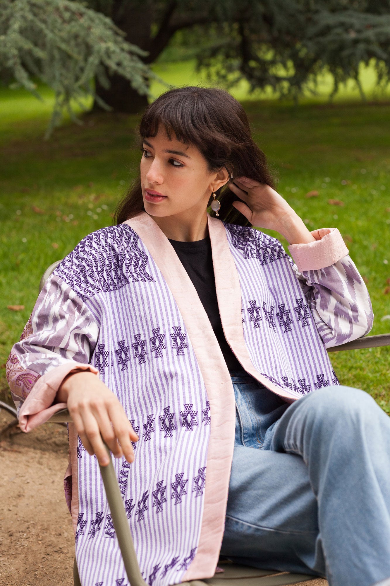 maison-mitla-handwoven-women-Jacket-kimono-silk-cotton-purple-6