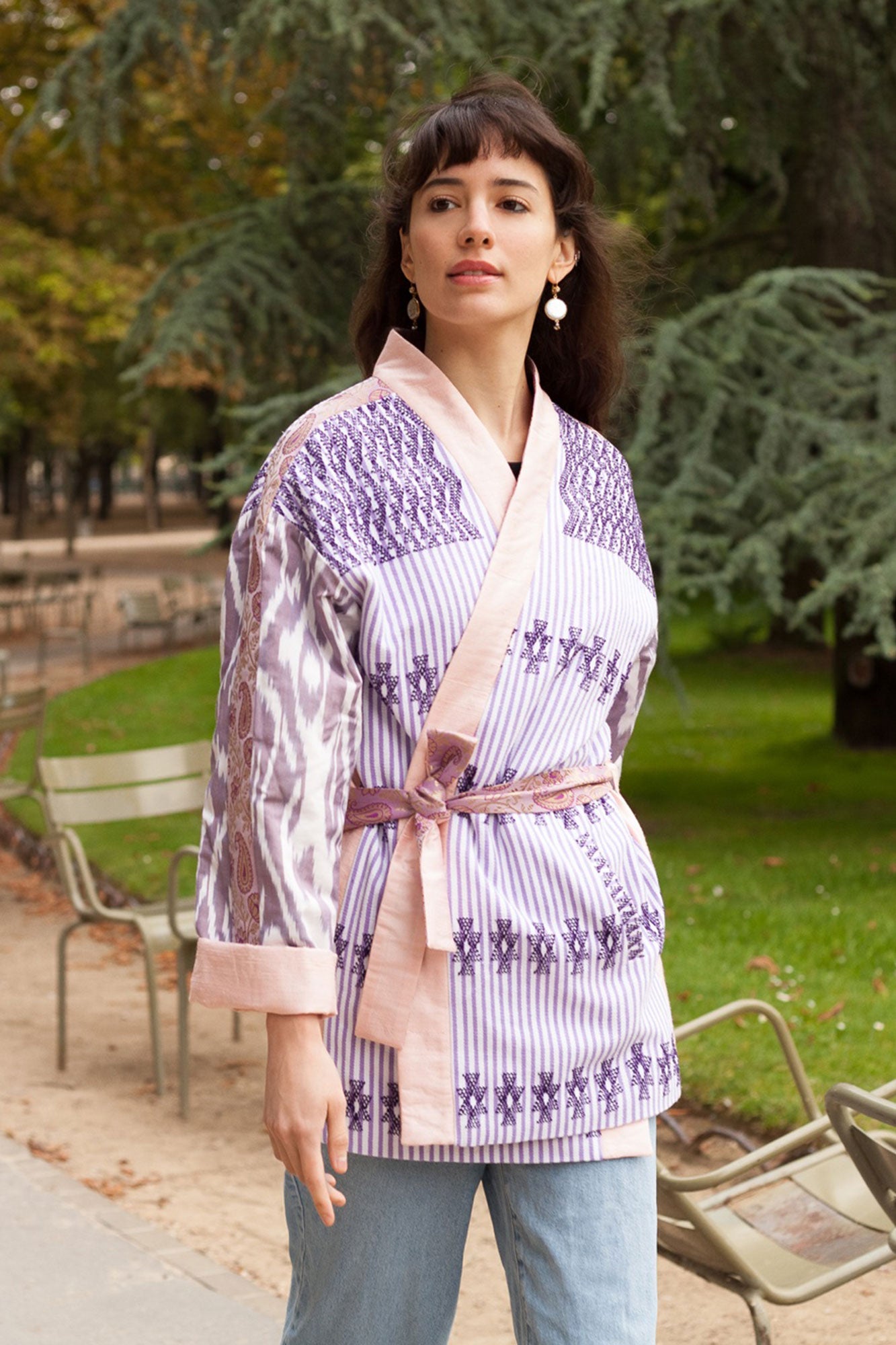 maison-mitla-handwoven-women-Jacket-kimono-silk-cotton-purple-7