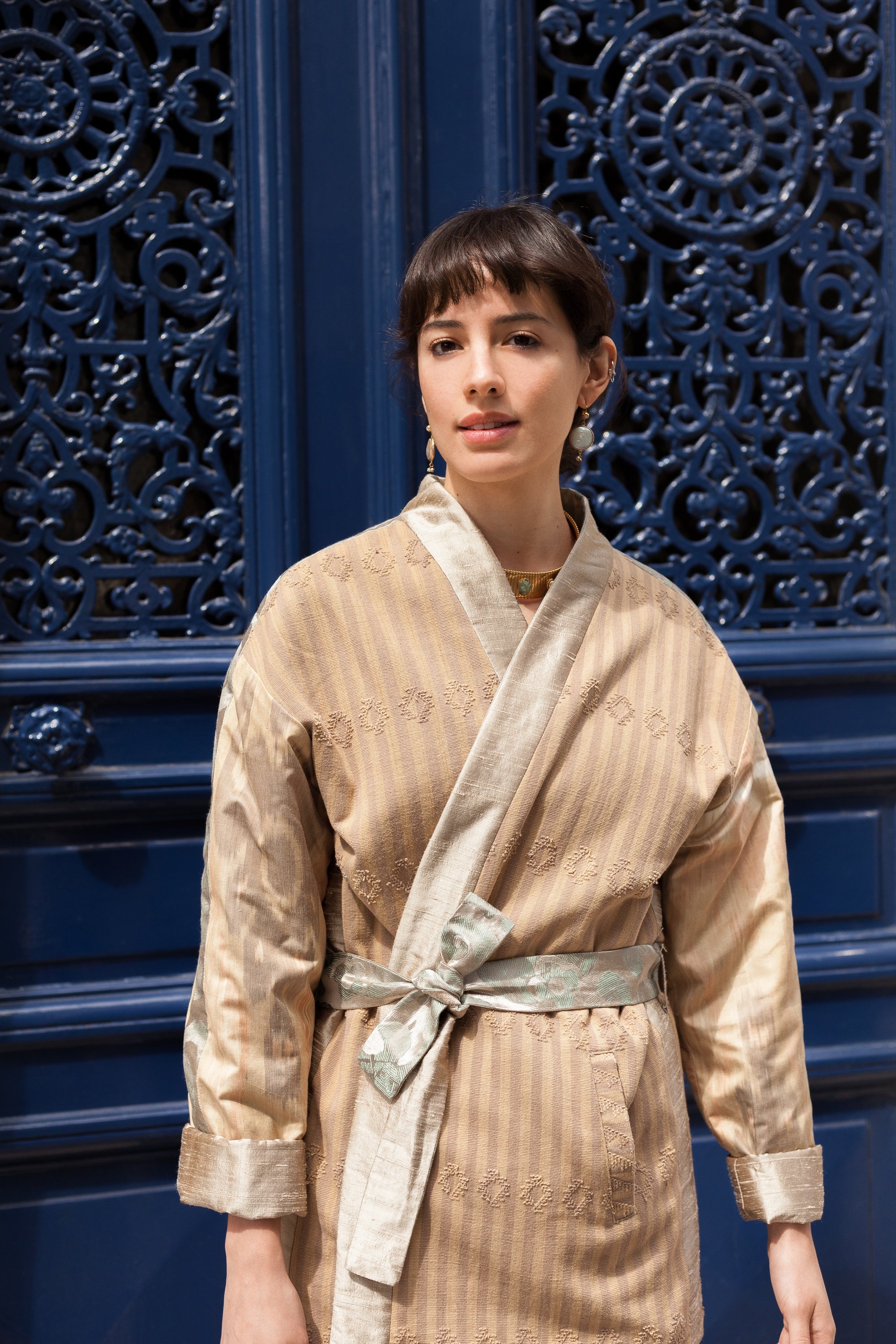 maison-mitla-handwoven-women-Jacket-kimono-silk-cotton-sand-6