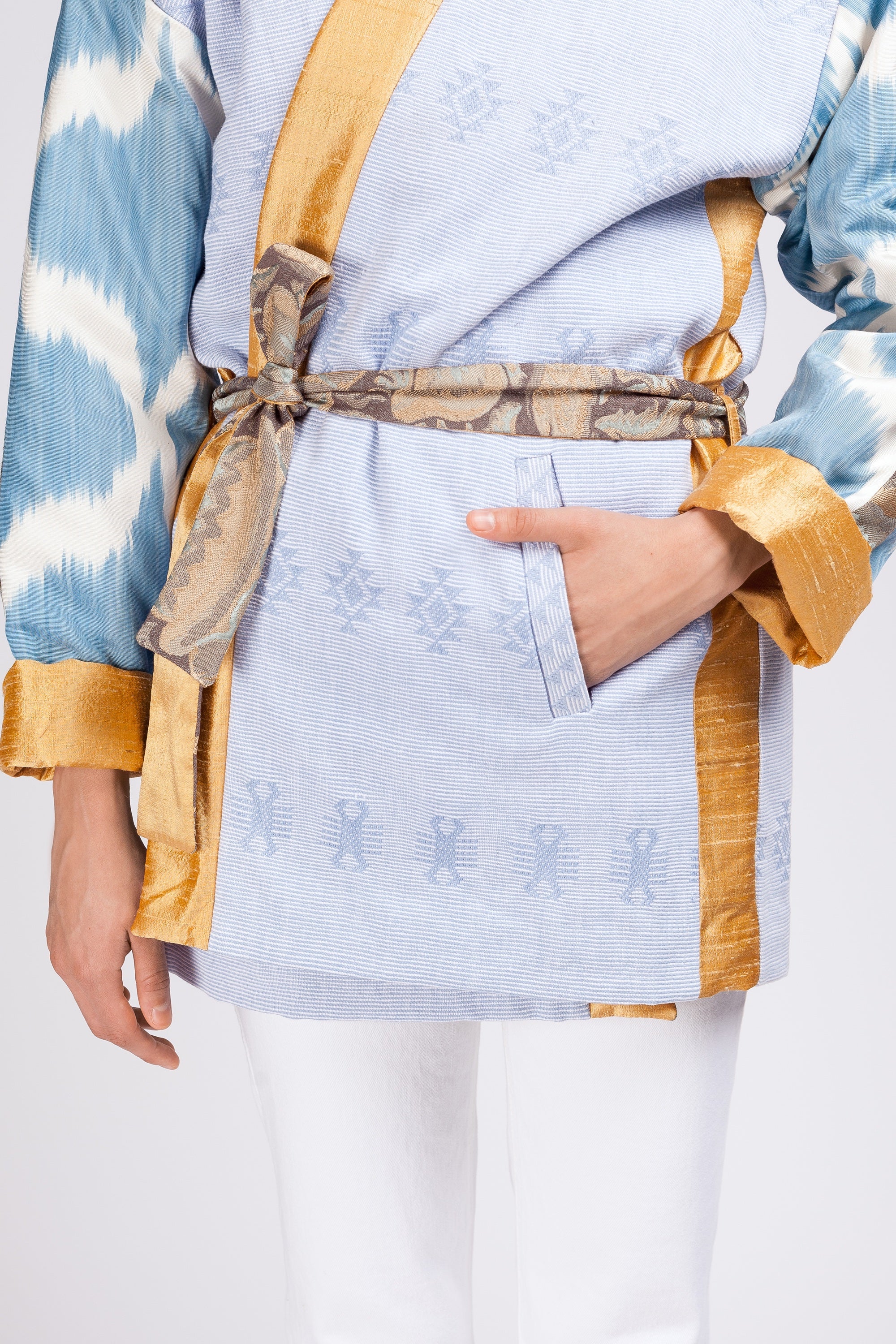 maison-mitla-handwoven-women-Jacket-kimono-silk-cotton-versailles-blue-3